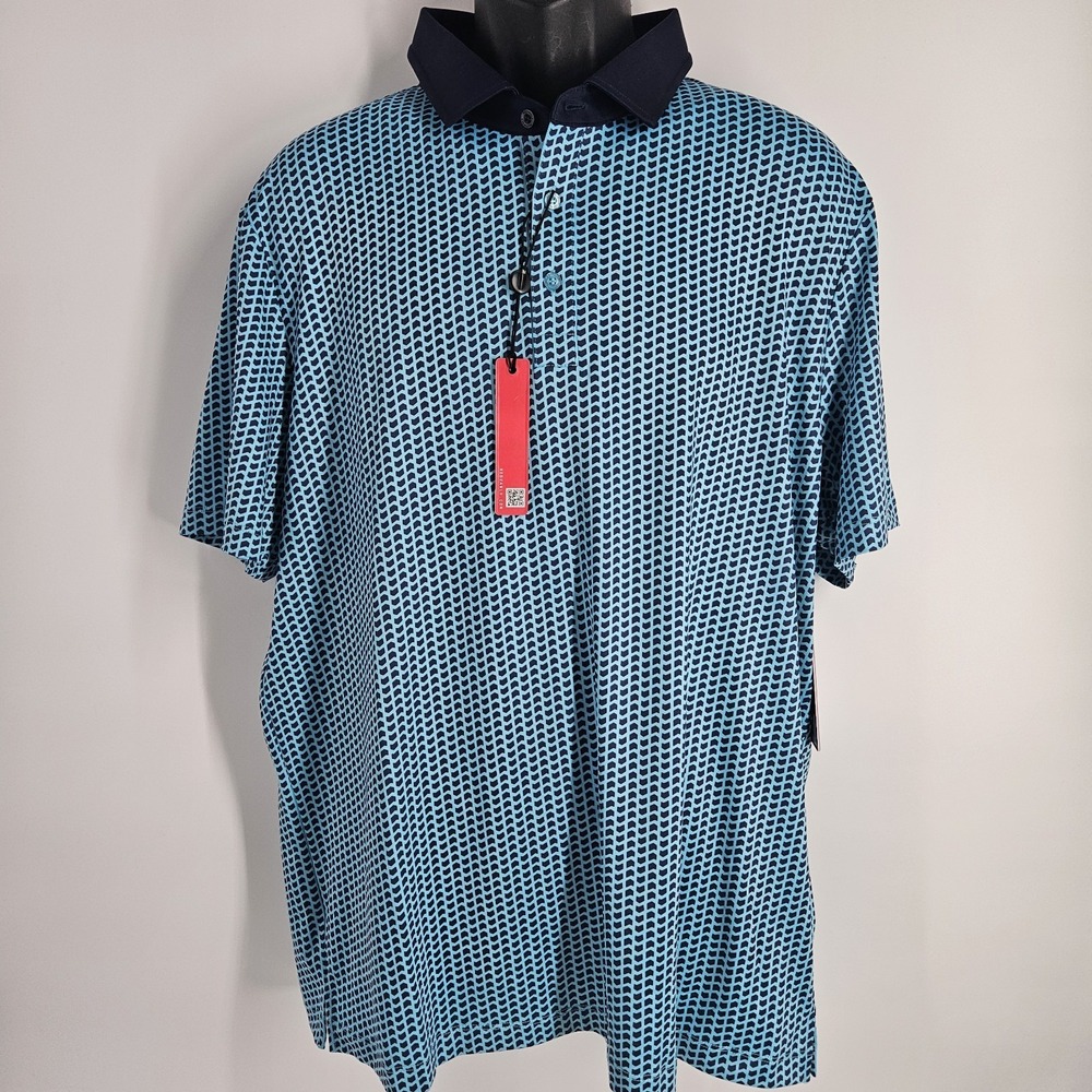 Redvanly Graine Polo Mens Size XLarge Curacao Golf Shirt Performance - Picture 2 of 9